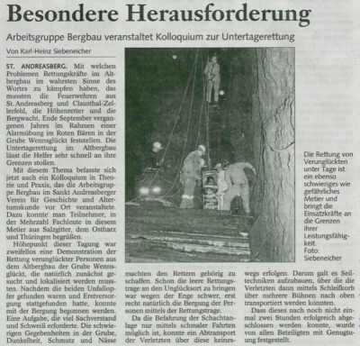 Pressebericht Goslarsche Zeitung - 29.09.2008